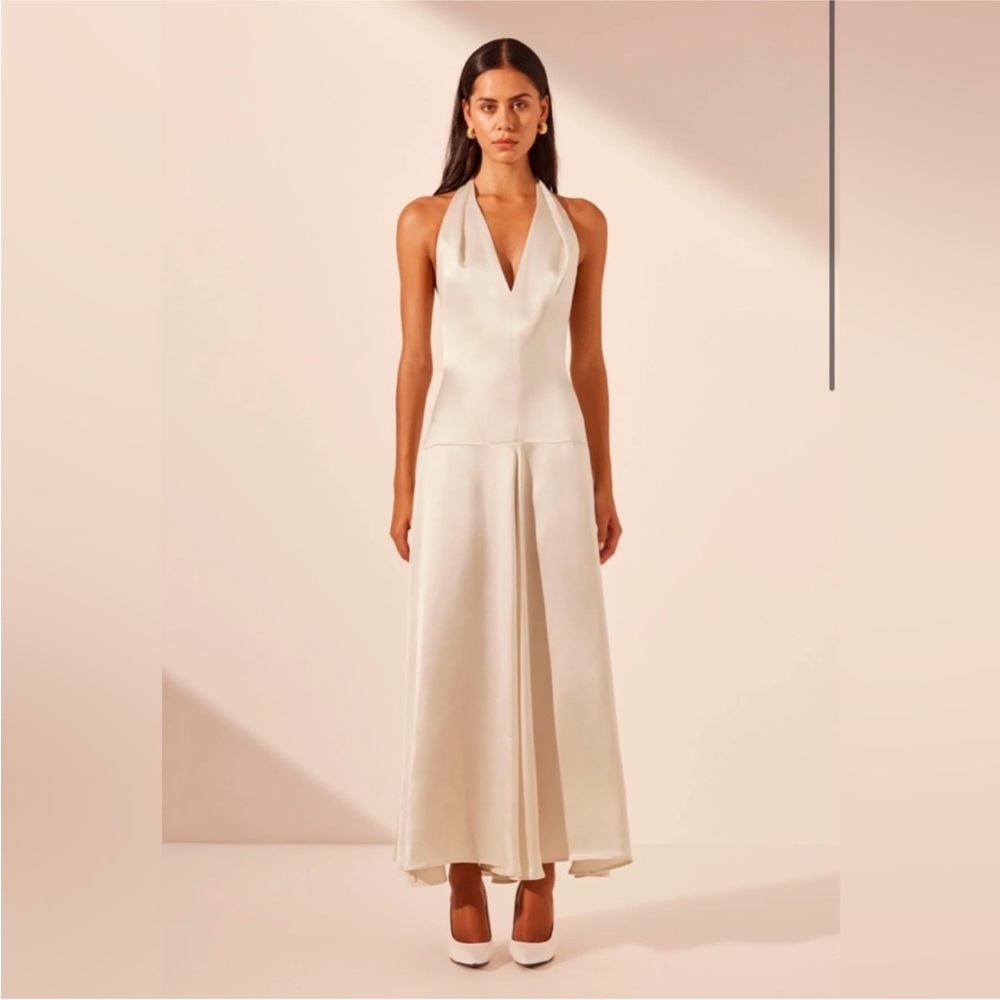 Elegant Cream Halter Jumpsuit